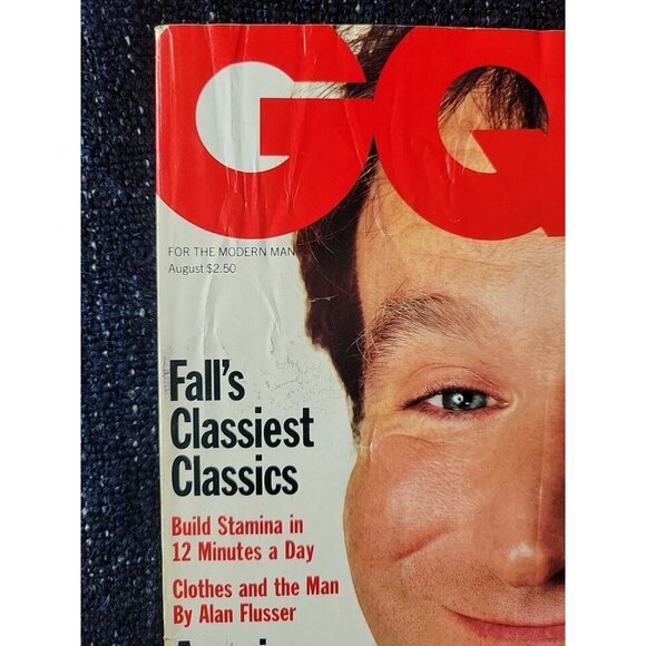 1986 GQ Magazine Robin Williams Vintage Gentleman's Quarterly VTG August - Picture 2 of 9
